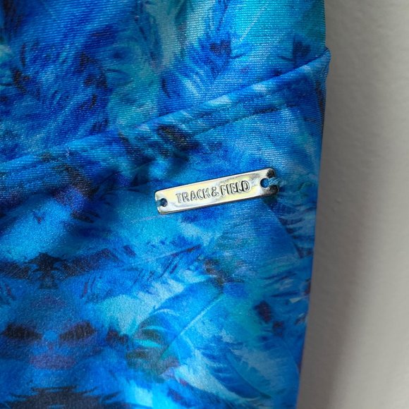 Track & Field Blue Athletic Workout Leggings NWOT - Picture 3 of 7